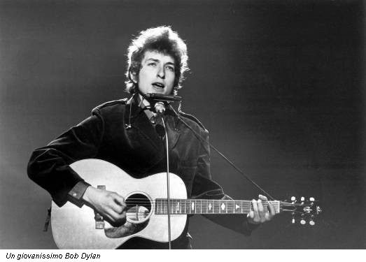 Un giovanissimo Bob Dylan
